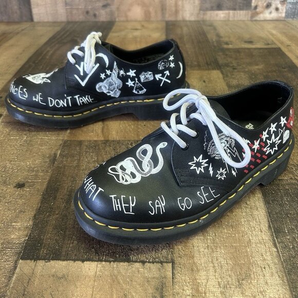 Dr. Martens Rebel 1461 Oxford Shoes Boots Womens 6 - Picture 5 of 12